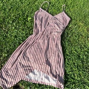 Asymmetrical Striped Dress